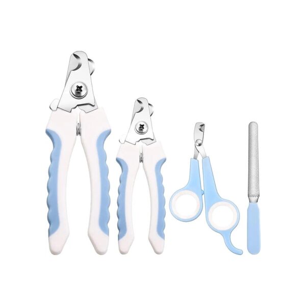 Quality Pet Nail Clippers Kit with Safety Features for Trimming Large Small Animals