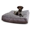 Quality Polyester Dog Bed with Reversible Design and Luxurious Sherpa Top