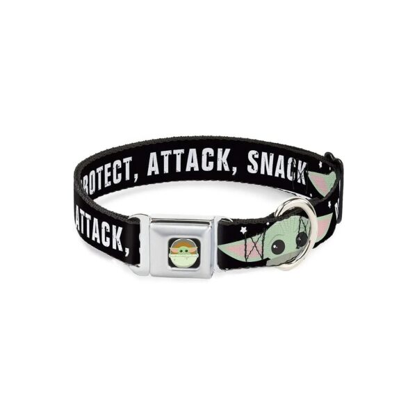 Quality Polyester Star Wars The Child Chibi Face Dog Collar with Steel Buckle