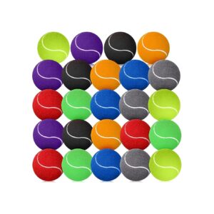 Quality Rubber Tennis Balls for Small, Medium, and Large Breed Dogs with 8 Colors