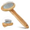 Quality Sheepskin Fur Brush with Long Prongs and Gentle Flexibility for Short Haired Pets