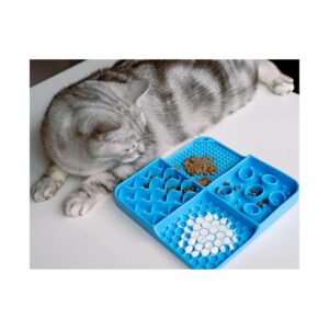 Quality Silicone Lick Mat and Slow Feeder for Cats and Kitten Enrichment Toys