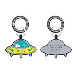 Quality Silicone Pet ID Tags for Dogs - Silent Design and Customizable Names