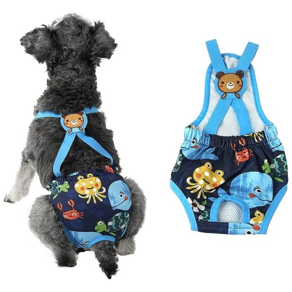 Quality Small Dog Sanitary Pants with Padded Waist for Female Puppies in Heat