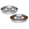 Quality Stainless Steel Dog Food and Water Bowl for Large Pets