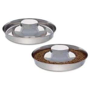 Quality Stainless Steel Dog Food and Water Bowl for Large Pets