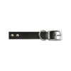 Quality Studded Leather Buckle Collar Black 28-36cm Size 3