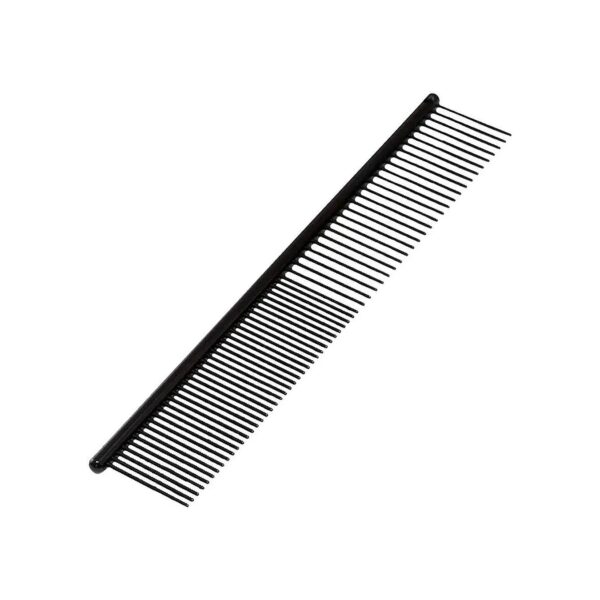 Quality Teflon Comb for Fine to Medium Hair Dogs with Ergonomic Handle