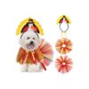 Quality Thanksgiving Dog Costume Kit with Turkey Headband and Collar