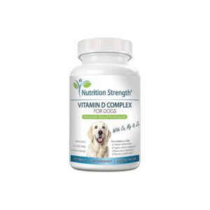 Quality Vitamin D for Dogs with Calcium Magnesium and Zinc for Healthy Bone Development