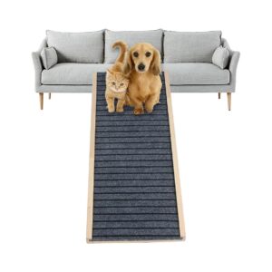 Quality Wooden Dog Ramp for Bed, Sofa, and Car, Adjustable Height, Anti-Slip and Foldable