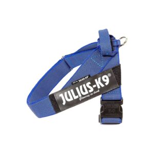 Quality and Customizable Dog Harness for XL Breed 9-8 in Blue-Gray Nylon