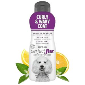 Quick-Drying Dog Shampoo for Breeds with Curly Hair 16 oz