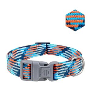 Quick Release Safety Buckle Dog Collar for Small Medium Large Dogs with Adjustable Fit