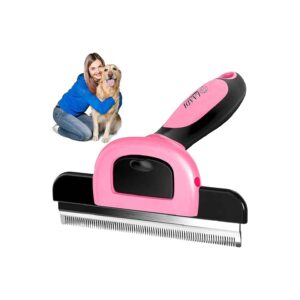 Quick and Easy Dog and Cat Deshedding Tool for Reduced Shedding