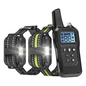 Quick and Effective Dog Training with Shock Collar 2 Pack and Remote Control