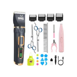 Quiet Dog Grooming Clippers for Small Medium Large Dogs with 3-Speed Adjustment