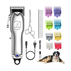 Quiet Pet Hair Clippers for Dogs and Cats with Low Vibration Design