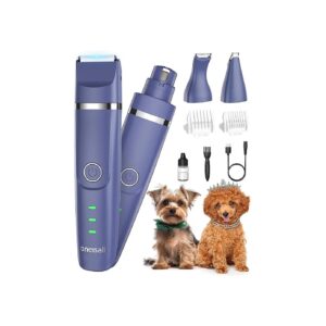 Quiet and Cordless Dog Paw Trimmers for Small Dogs with Adjustable Speeds