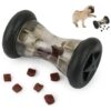 Quiet and Durable ABS Dog Interactive Treat Roller Toy for Small and Medium Dogs