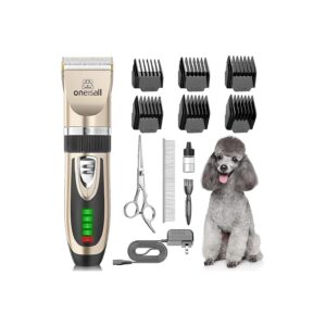 Quiet and Reliable Dog Hair Clipper for Small and Large Dogs with Quick Charger