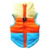 Quilted Pet Vests for Small Cats and Dogs Orange Blue Color Block Puffer XS