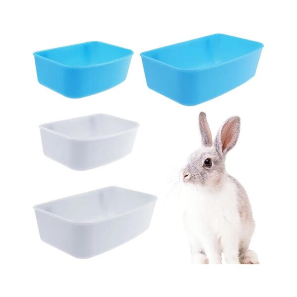 Rabbit Feeder with Hook and Food Bowl for Guinea Pigs and Chinchillas