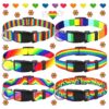 Rainbow Dog Collar Polyester Flag Adjustable Comfortable Pets Medium Pride Apparel