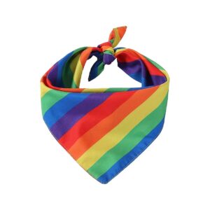 Rainbow Pride Dog Bandanas for Cats Multifunctional Bandana Bibs for Cat Pet Owners