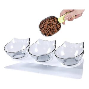 Raised Cat Bowl with Stand for Multiple Cat Use