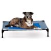 Raised Cooling Dog Bed for Large Dogs 30x42x7inches