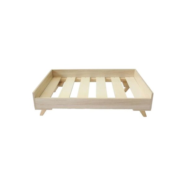 Raised Wooden Dog Bed Frame for Comfort and Support