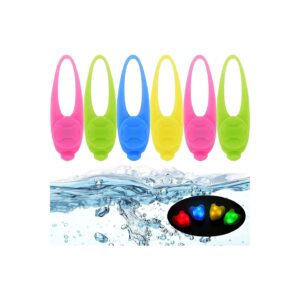 Random Color Silicone Pet Collar Lights for Small Medium Large Dogs Cats