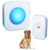 Range Wireless Dog Training Bell with Waterproof Touch Button and Flashing Light