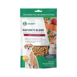 Raw Freeze Dried Puppy Food with Turkey Beef Salmon Duck Flavors 6 Oz