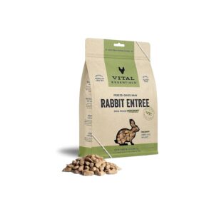 Raw Rabbit Freeze Dried Dog Food for Picky Eaters and Dogs with Allergies All Life Stages