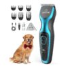 Rcableless Dog Clippers for Thick Coat Grooming with Stainless Steel Blades and Low Noise