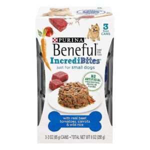 Real Beef and Vegetable Small Breed Dog Food with Gravy for Adult Canines