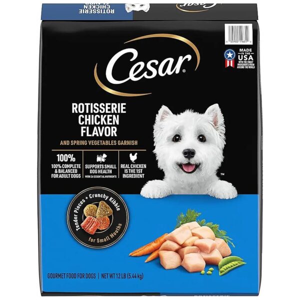 Real Chicken Dry Dog Food with Spring Vegetables Kibble for Small Breed Dogs