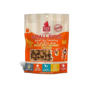 Real Chicken Flavor Air Dried Dog Treats in Small Bites