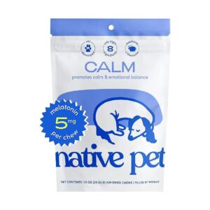 Real Chicken and Melatonin Dog Chews for Anxiety Relief Treats