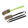 Real Fur Handle Bungee Tug Toys for Dog Agility and Sports Motivation