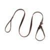 Real Leather Slip Lead Dog Leash for Medium Large Dogs No-Pull Leash Solution Dark Brown