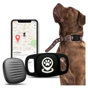 Real-Time Pet Location Tracker for iOS with Collar Holder and No Monthly Fee