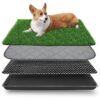 Realistic Artificial Grass Dog Training Pee Pad with Tray for Indoor Outdoor