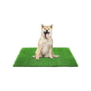 Realistic Fake Grass Pee Pads for Dogs with Tray for Easy Cleaning and Low Maintenance