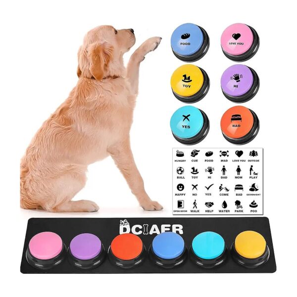 Realistic Sound Dog Buttons for Pet Communication and Training