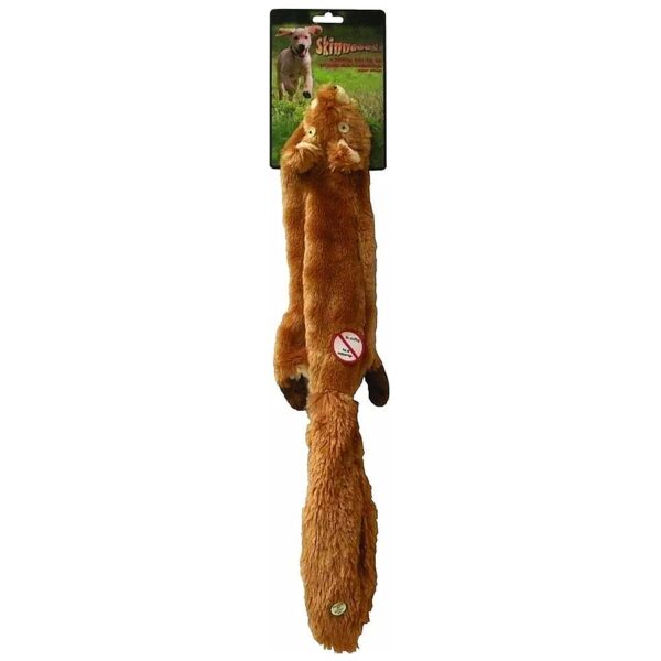 Realistic Squirrel Tug Toy for Small and Large Dogs Squeaker and Fluff Friendly Toy