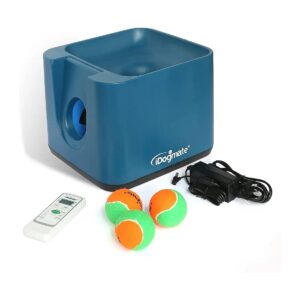 Rechargeable Big Dog Ball Launcher with Remote Control and 3 Healthy Tennis Balls