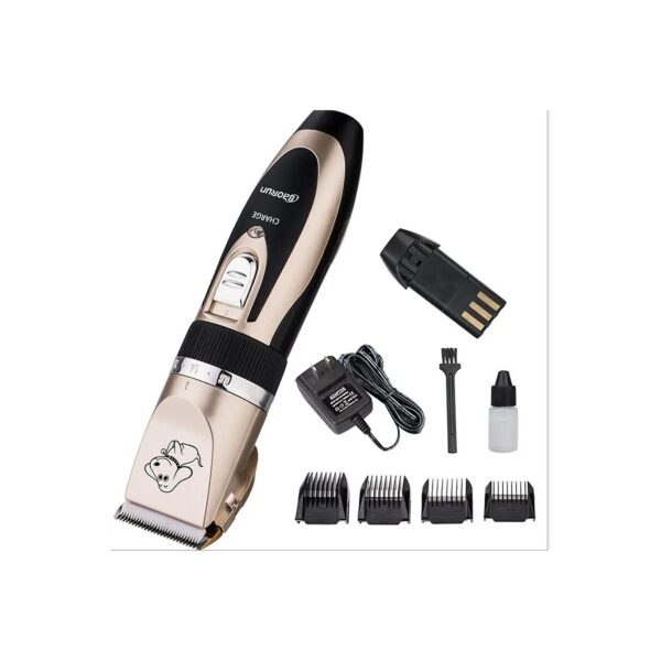 Rechargeable Cordless Dog Grooming Clippers with Precision Motor and R-Edge Design